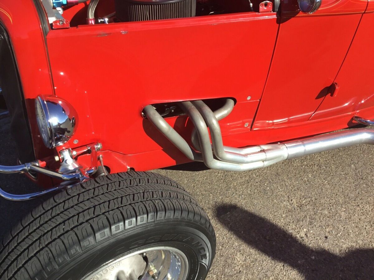 1932 Red Ford 5 window coupe sprint car style