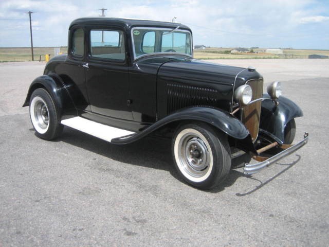 1932 Black Ford Model B Coupe