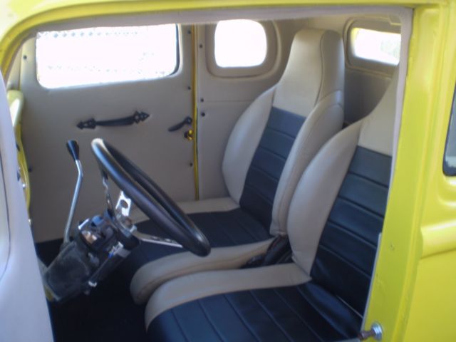 1932 Yellow Ford Model A Coupe