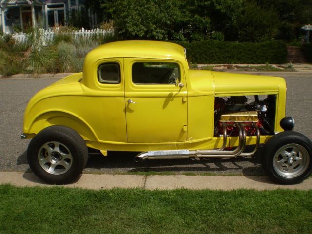 1932 Yellow Ford Model A Coupe