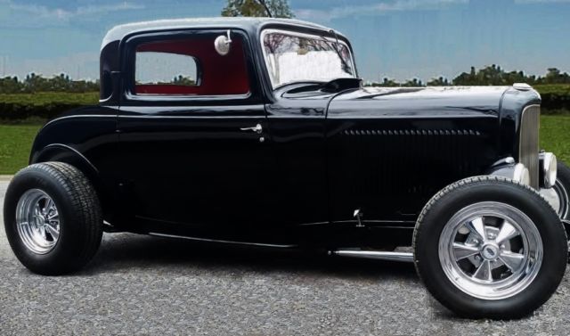 1932 Triple Deep Black Ford Other 3 Window All Steel