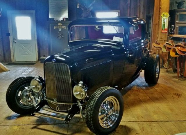 1932 Triple Deep Black Ford Other 3 Window All Steel