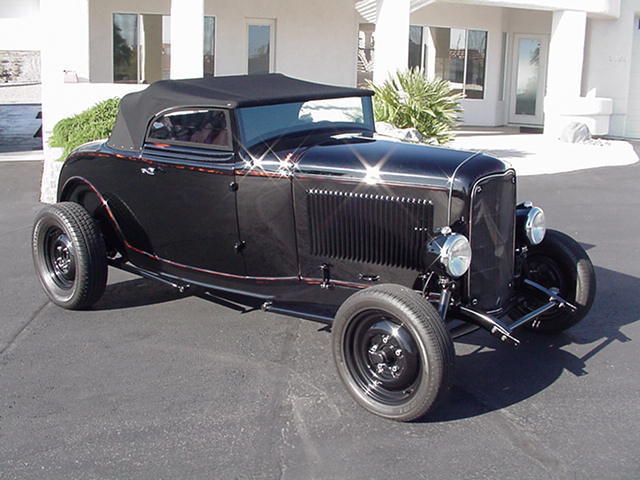 1932 Black Ford Cabriolet Convertible