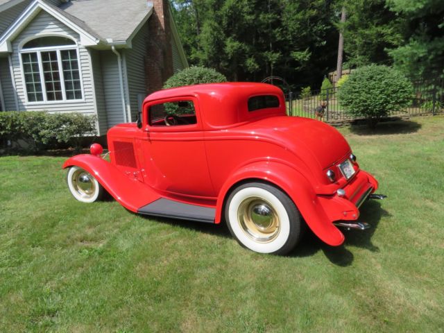 1932 Red Ford 3 window coupe 3 window coupe