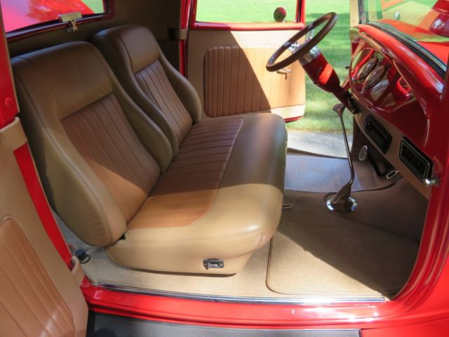 1932 Red Ford 3 window coupe 3 window coupe