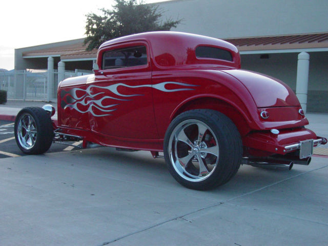 1932 red Ford Other coupe 3 window