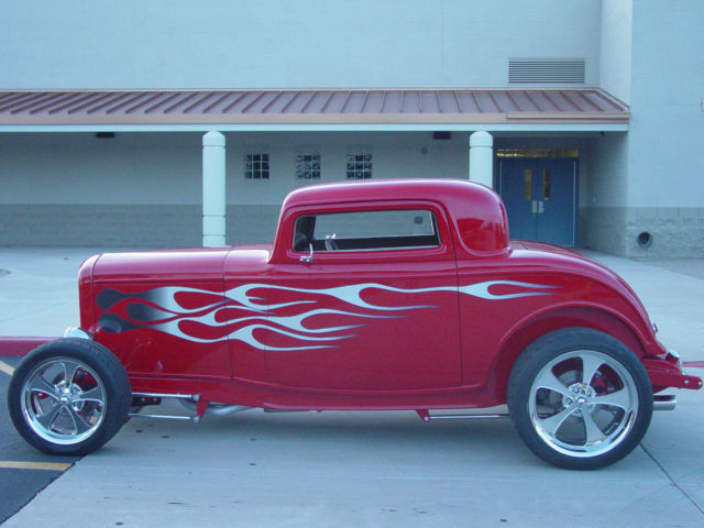 1932 red Ford Other coupe 3 window