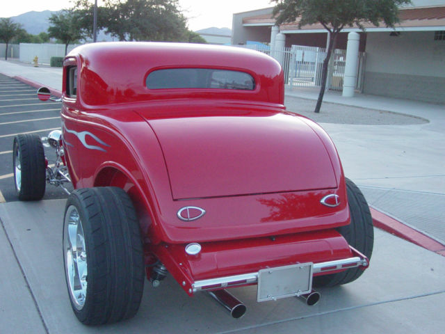 1932 red Ford Other coupe 3 window