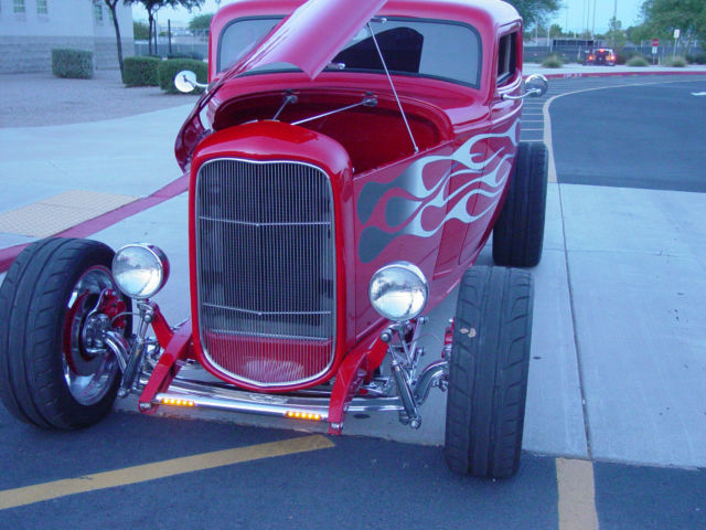 1932 red Ford Other coupe 3 window
