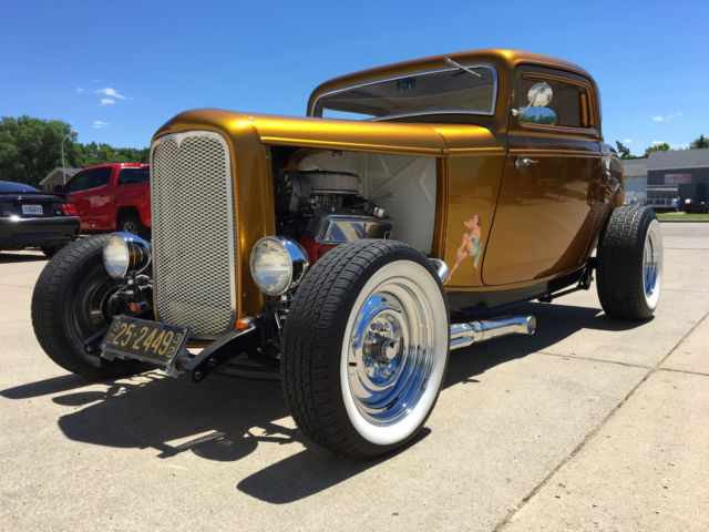 1932 Gold Ford Model A Coupe