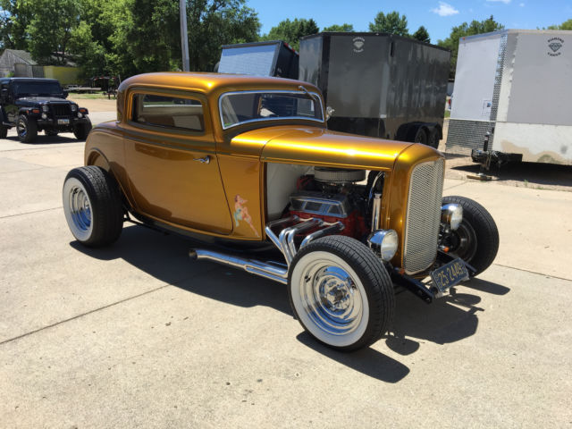 1932 Gold Ford Model A Coupe