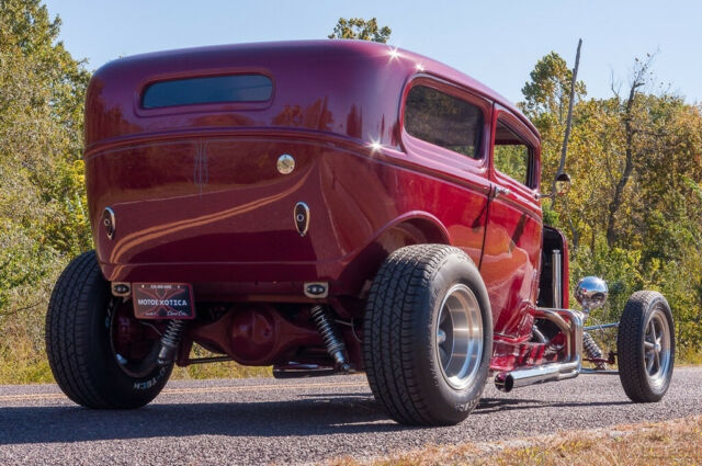 1932 Red Ford Custom Sedan