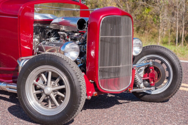 1932 Red Ford Custom Sedan