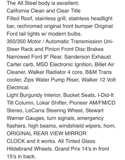 1932 Ice cherry Ford Other Fordor