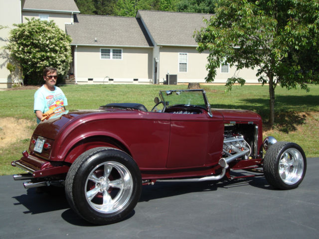 1932 Maroon Ford Other Roadster