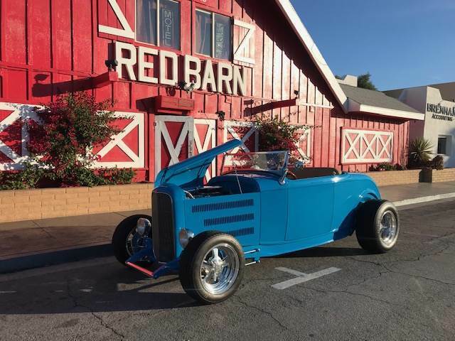 1932 Blue Ford Hi Boy Steet Rod Convertible