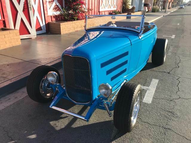 1932 Blue Ford Hi Boy Steet Rod Convertible