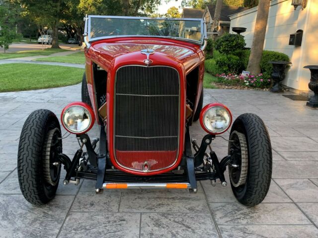 1932 Red Ford Highboy Roadster