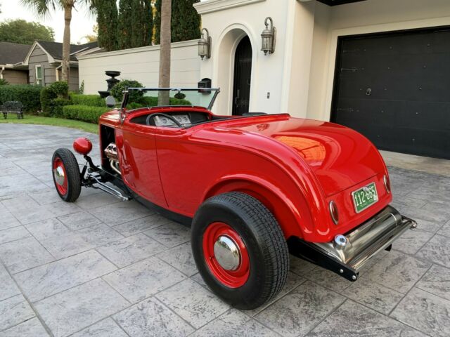 1932 Red Ford Highboy Roadster
