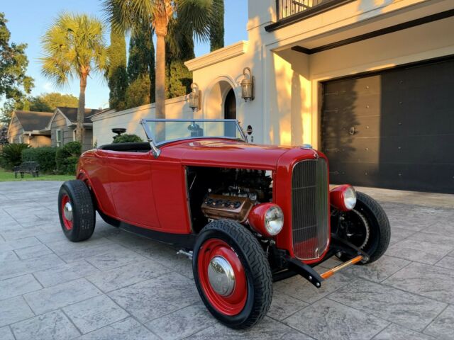 1932 Red Ford Highboy Roadster