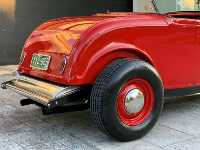 1932 Red Ford Highboy Roadster