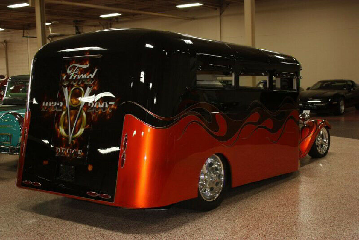 1932 Black Ford School Bus Limousine