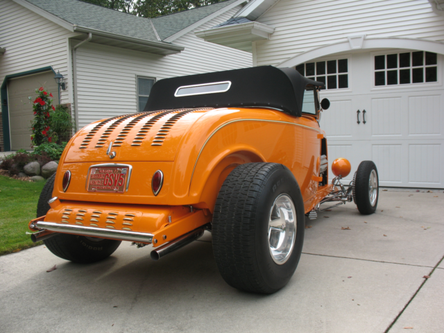 1932 Orange,  cream cycle Ford Other roadster