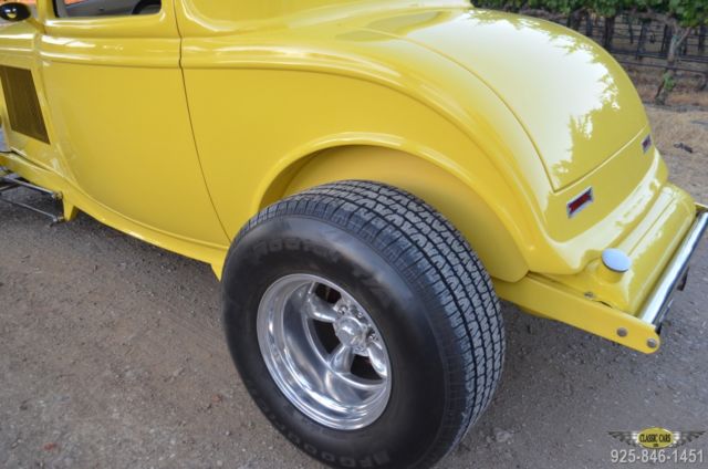 1932 Yellow Ford Model A Coupe