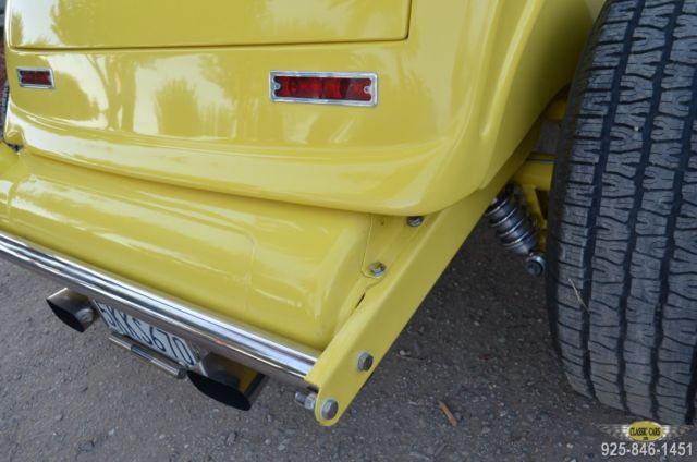 1932 Yellow Ford Model A Coupe