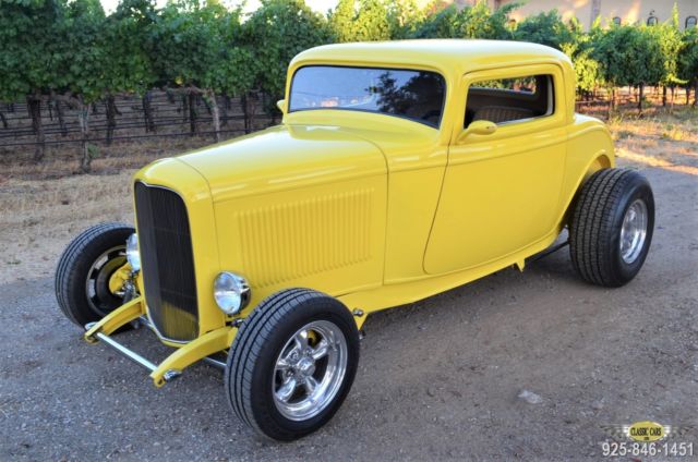 1932 Yellow Ford Model A Coupe