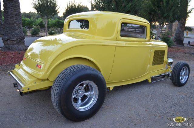 1932 Yellow Ford Model A Coupe