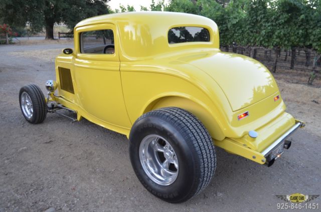 1932 Yellow Ford Model A Coupe