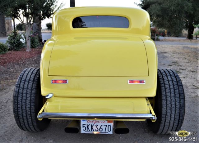 1932 Yellow Ford Model A Coupe