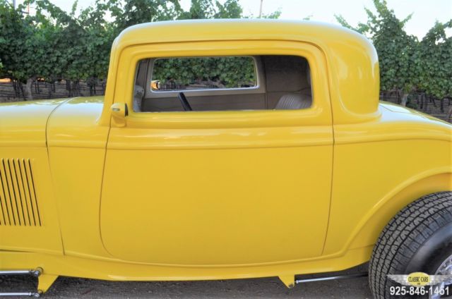 1932 Yellow Ford Model A Coupe