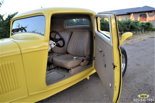 1932 Yellow Ford Model A Coupe