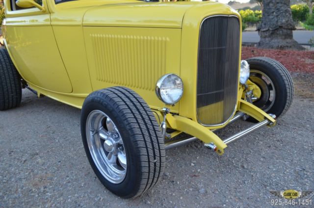 1932 Yellow Ford Model A Coupe
