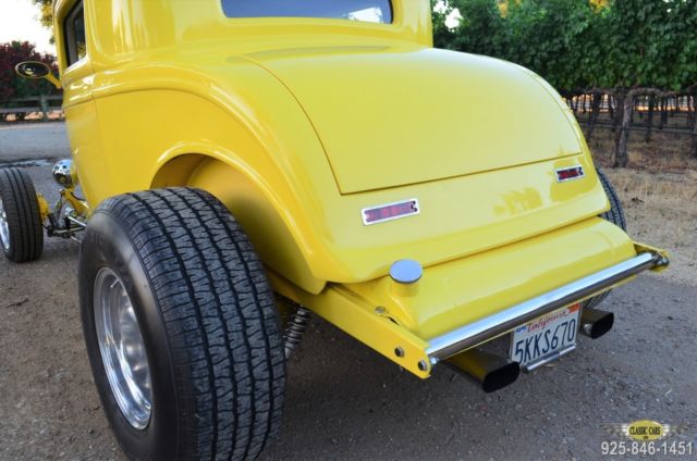1932 Yellow Ford Model A Coupe