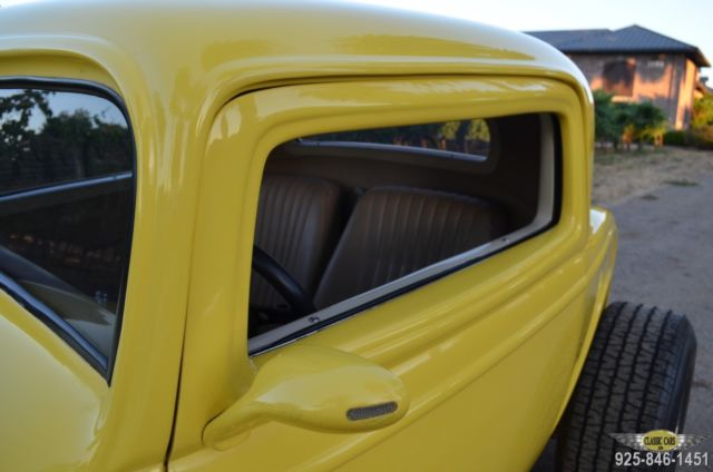 1932 Yellow Ford Model A Coupe