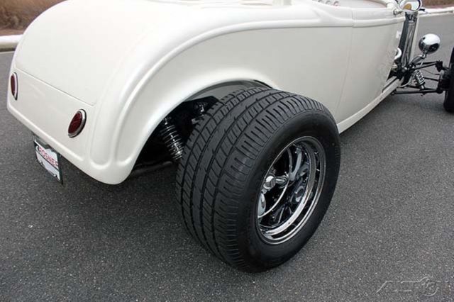 1932 White Ford Model A Convertible