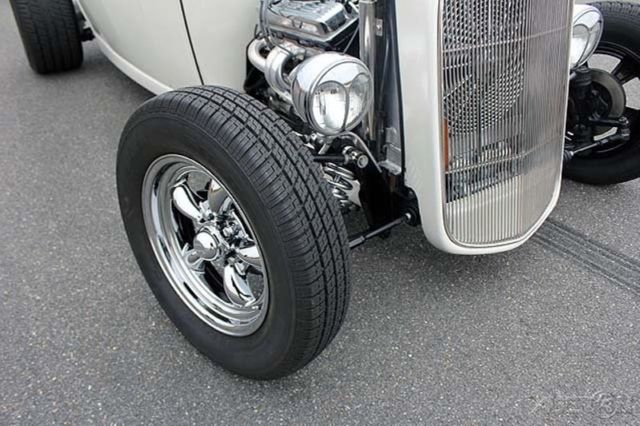 1932 White Ford Model A Convertible