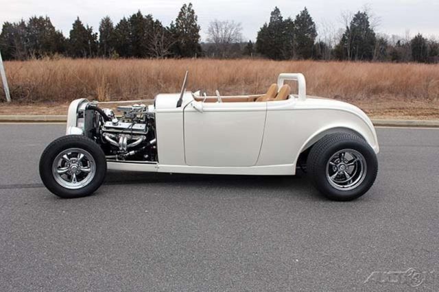 1932 White Ford Model A Convertible