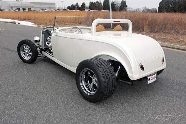 1932 White Ford Model A Convertible