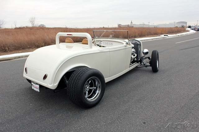 1932 White Ford Model A Convertible