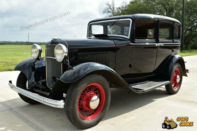1932 Black Laquer Ford Model B Sedan