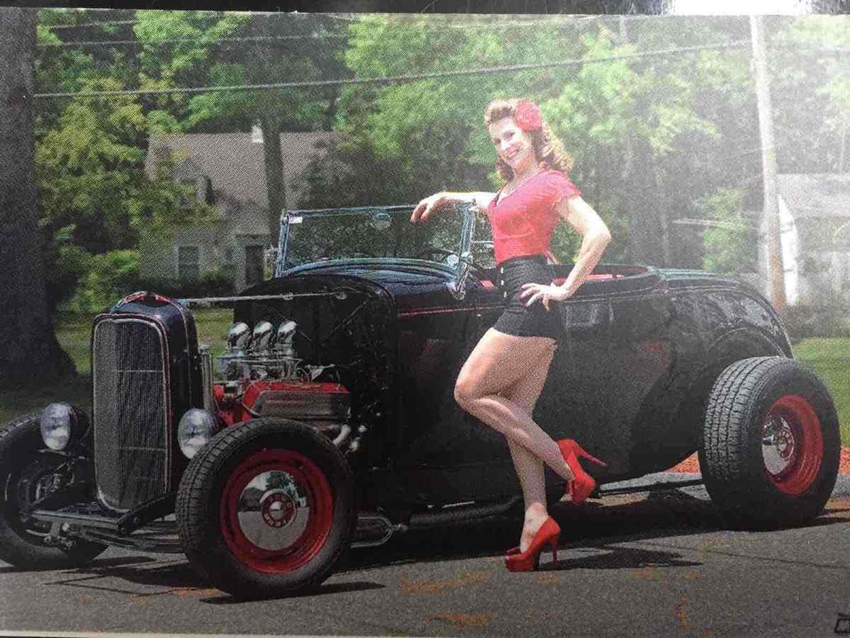 1932 Black Ford Model B Convertible