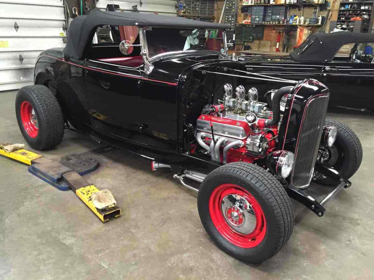 1932 Black Ford Model B Convertible