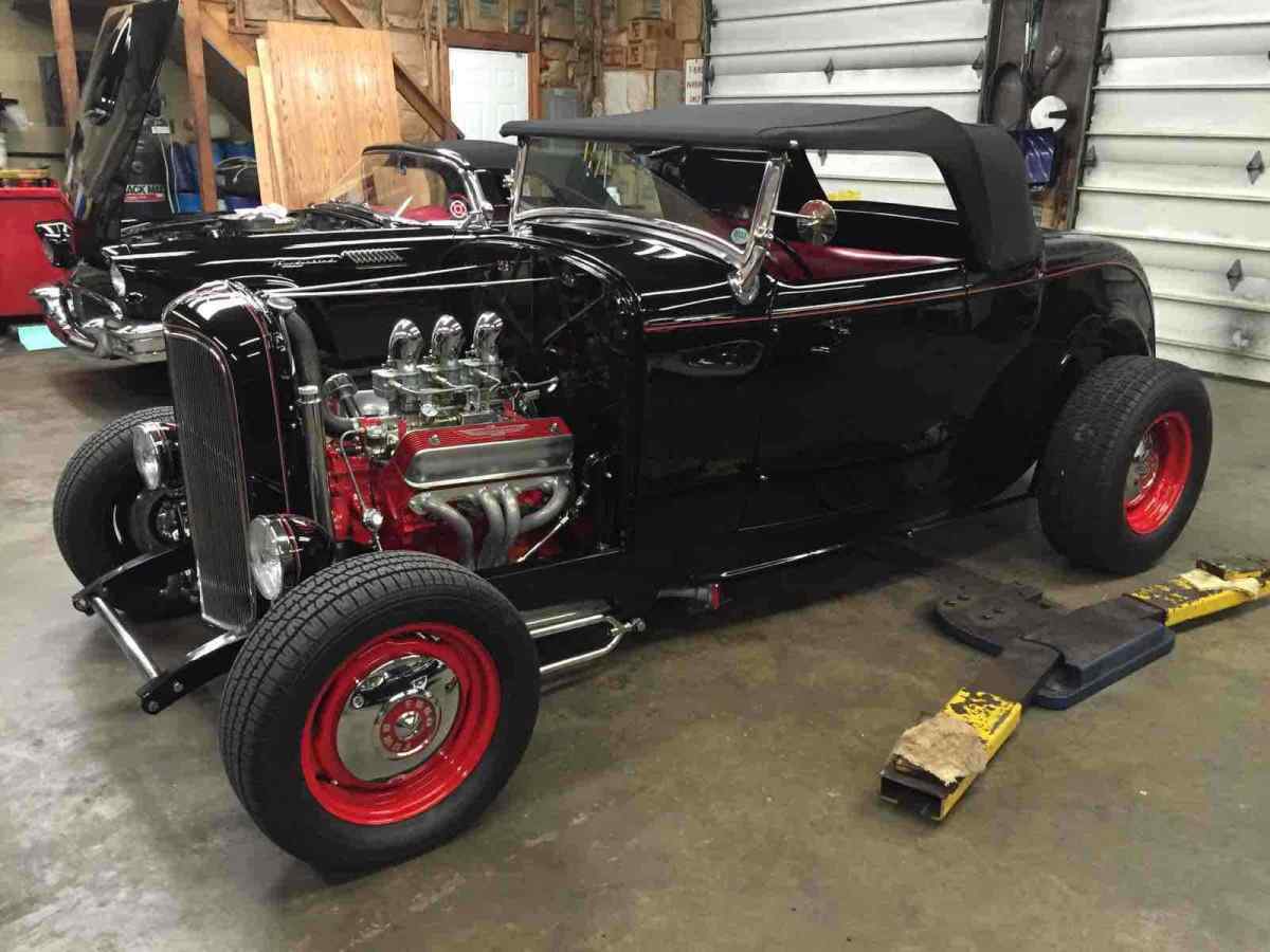 1932 Black Ford Model B Convertible