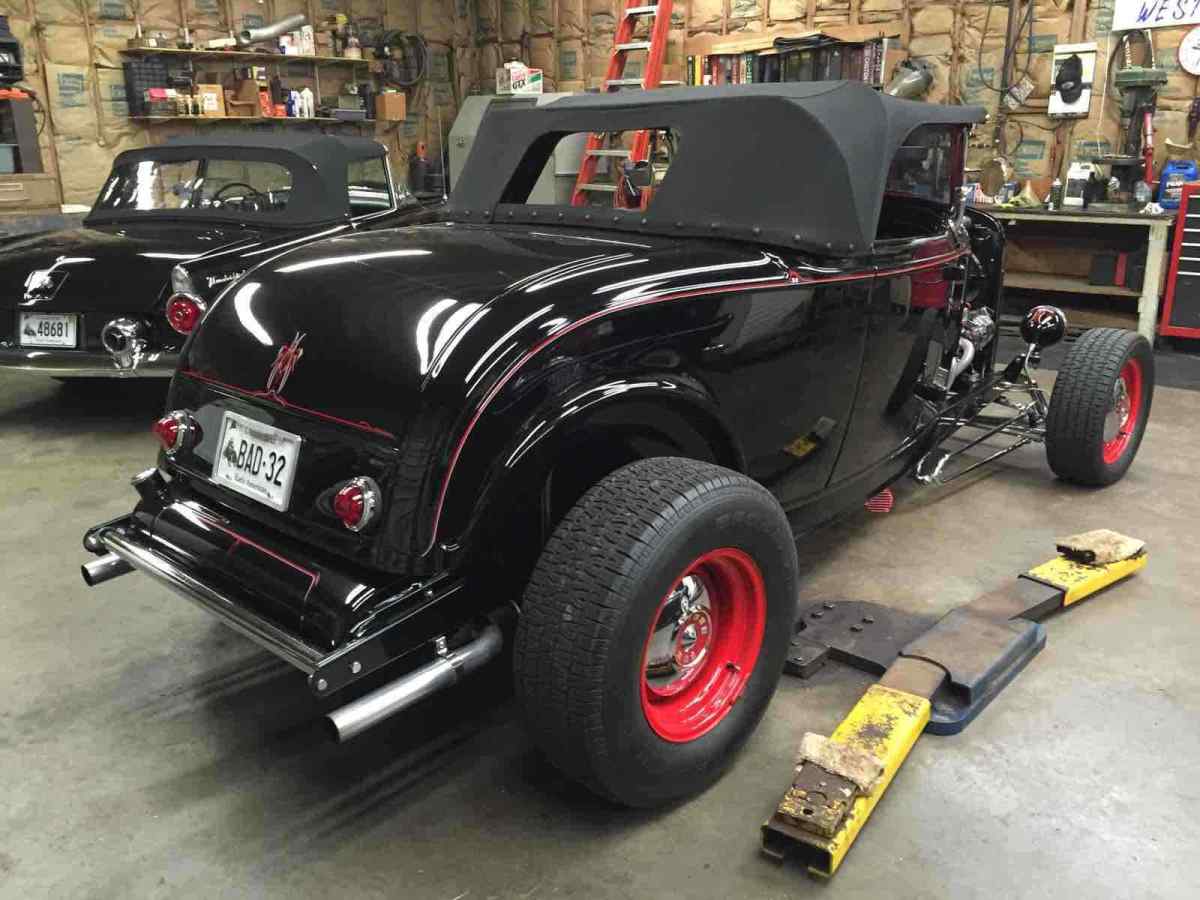 1932 Black Ford Model B Convertible
