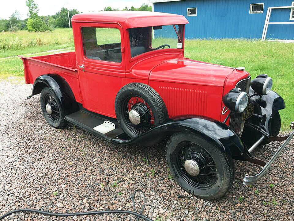 1932 Red Ford F-100 Pickup Truck
