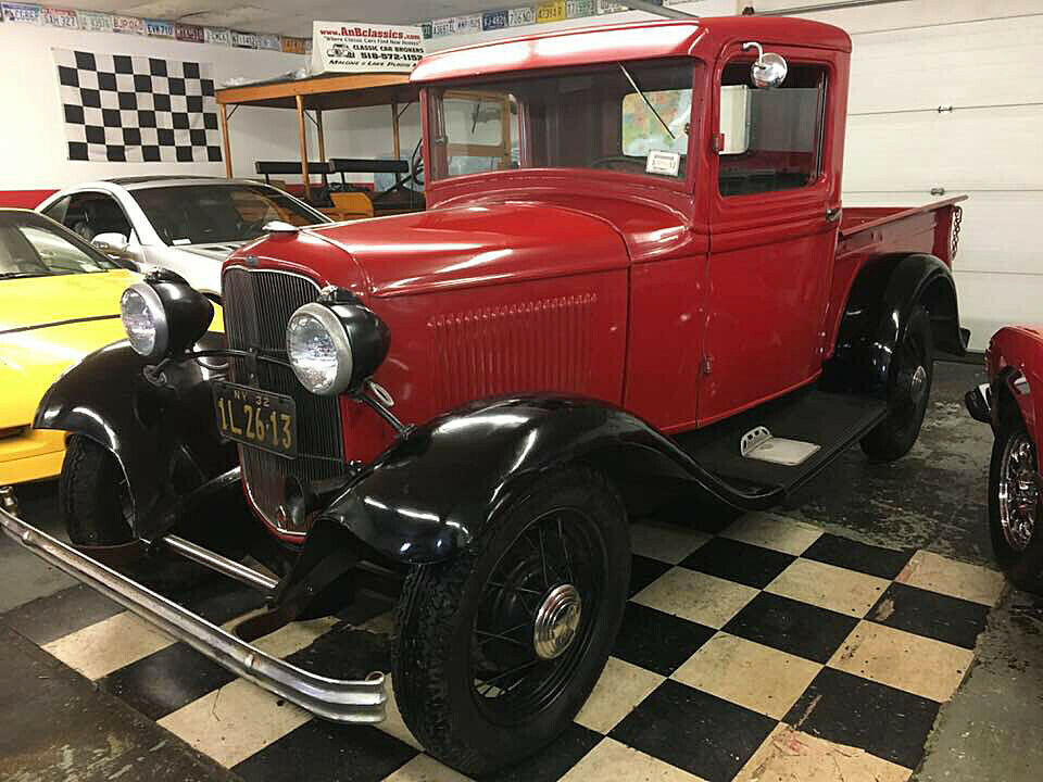 1932 Red Ford F-100 Pickup Truck